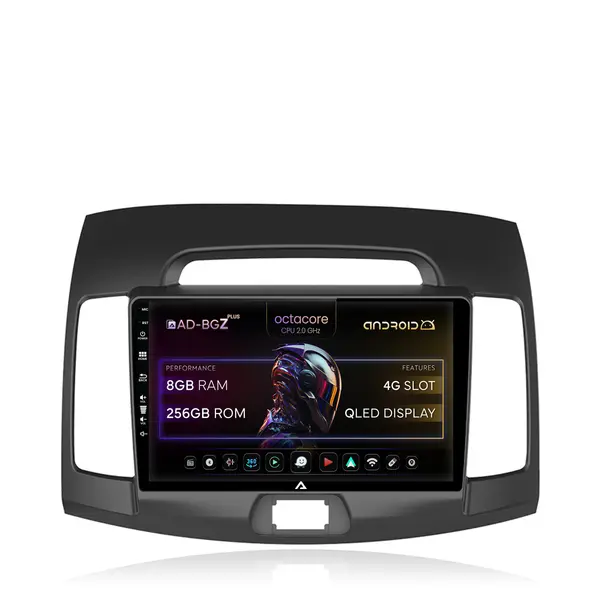 Navigatie Hyundai Elantra (2006-2011), Android, Z-Octacore 8GB RAM + 256GB ROM, 9 Inch - AD-BGZ9008+AD-BGRKIT178