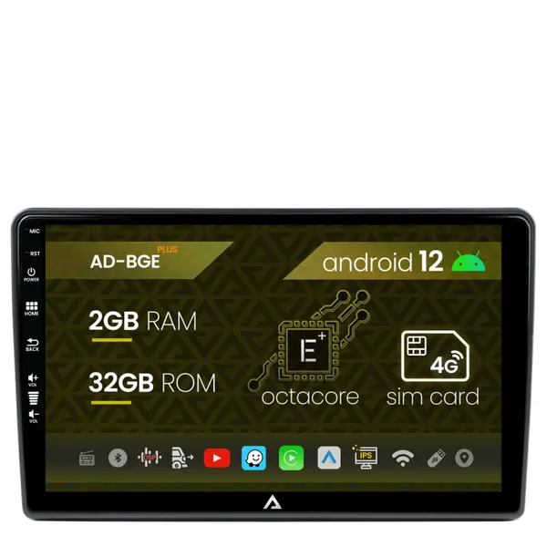 Navigatie Hyundai H1 (2010-2014), Android 12, E-Octacore 2GB RAM + 32GB ROM, 9 Inch - AD-BGE9002+AD-BGRKIT214S