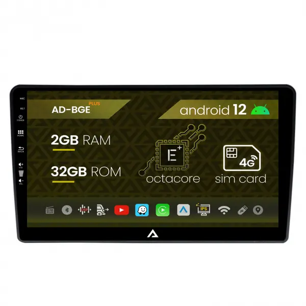 Navigatie Hyundai I40 (2012-2020), Android 12, E-Octacore 2GB RAM + 32GB ROM, 9 Inch - AD-BGE9002+AD-BGRKIT220V2