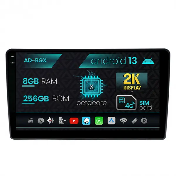Navigatie Hyundai I40 (2012-2020), Android 13, X-Octacore 8GB RAM + 256GB ROM, 9.5 Inch - AD-BGX9008+AD-BGRKIT220V2