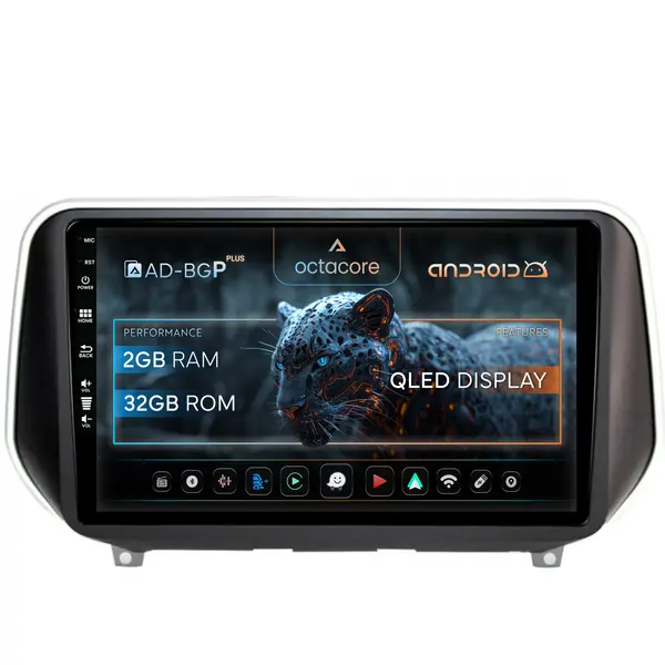 Navigatie Hyundai Santa Fe (2018-Prezent), Android, P-Octacore 2GB RAM + 32GB ROM, 9 Inch - AD-BGP9002+AD-BGRKIT223