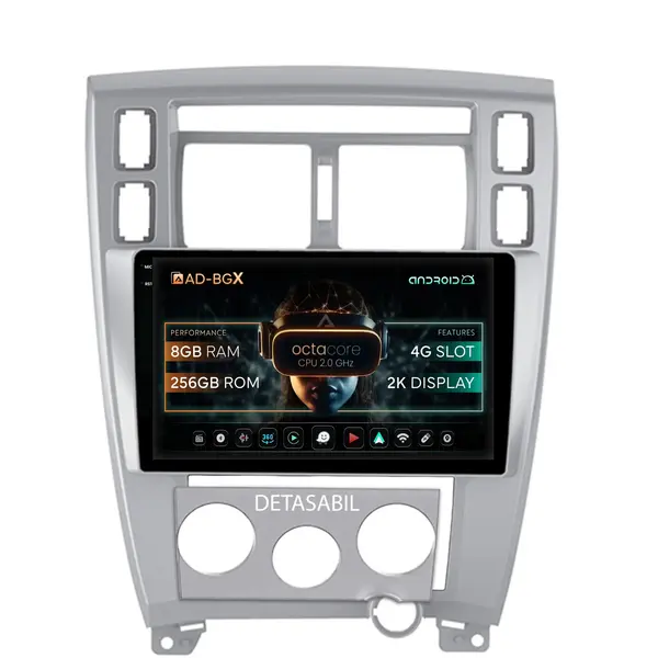 Navigatie Hyundai Tucson (2004-2009), Android, X-Octacore 8GB RAM + 256GB ROM, 10.36 Inch - AD-BGX10008+AD-BGRKIT200