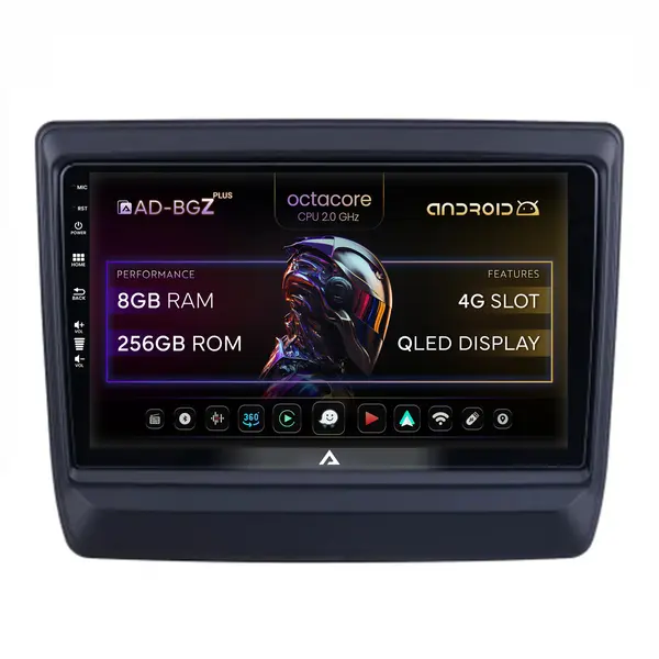Navigatie Isuzu D-MAX (2020+), Android, Z-Octacore 8GB RAM + 256GB ROM, 9 Inch - AD-BGZ9008+AD-BGRKIT316