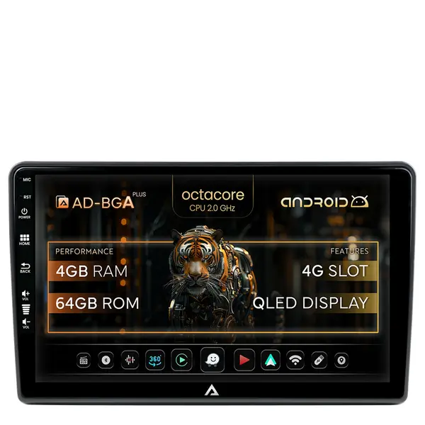 Navigatie Jeep Dodge Chrysler Universal, Android, A-Octacore 4GB RAM + 64GB ROM, 10.1 Inch - AD-BGA10004+AD-BGRKIT291