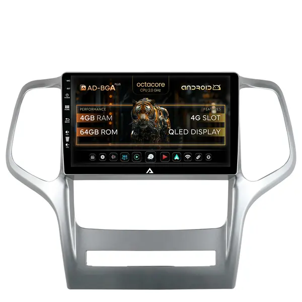Navigatie Jeep Grand Cherokee (2010-2013), Android, A-Octacore 4GB RAM + 64GB ROM, 9 Inch - AD-BGA9004+AD-BGRKIT297