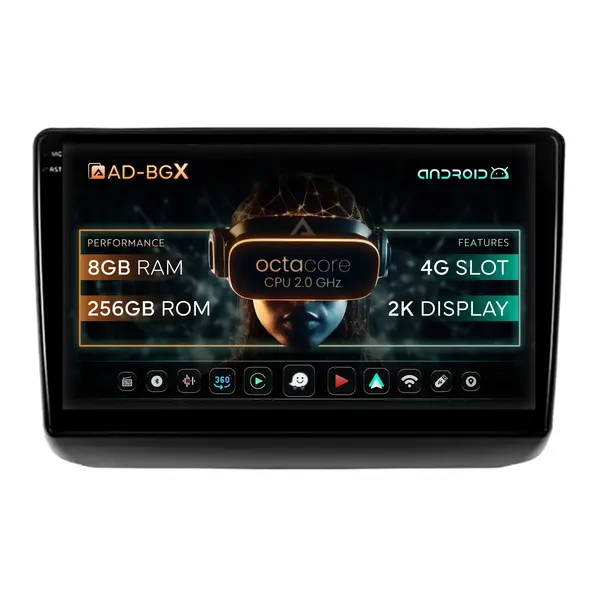 Navigatie Jeep Grand Cherokee (2013-2020), Android, X-Octacore 8GB RAM + 256GB ROM, 9.5 Inch - AD-BGX9008+AD-BGRKIT298