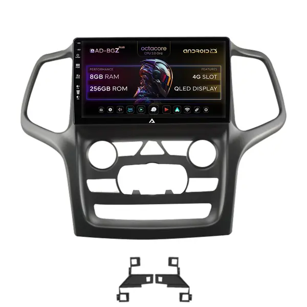 Navigatie Jeep Grand Cherokee (2014-2022), Android, Z-Octacore 8GB RAM + 256GB ROM, 9 Inch - AD-BGZ9008+AD-BGRKIT272