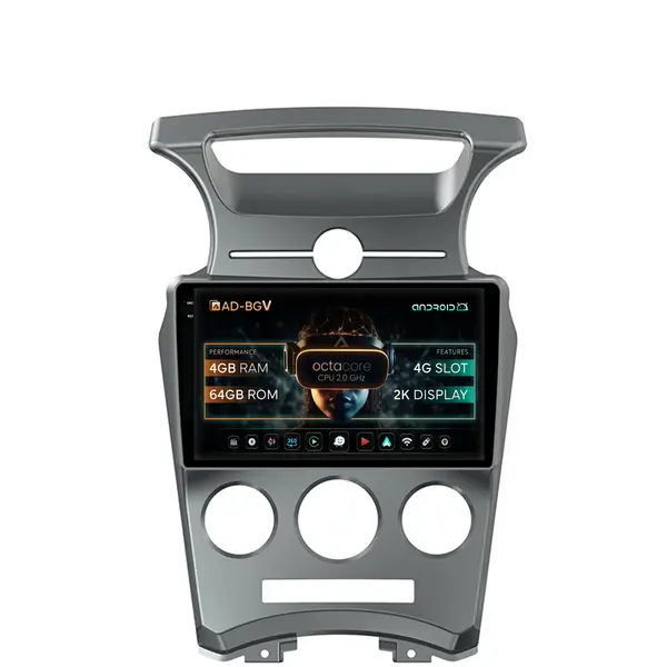 Navigatie Kia Carens (2007-2011), Android, V-Octacore 4GB RAM + 64GB ROM, 9.5 Inch - AD-BGV9004+AD-BGRKIT209