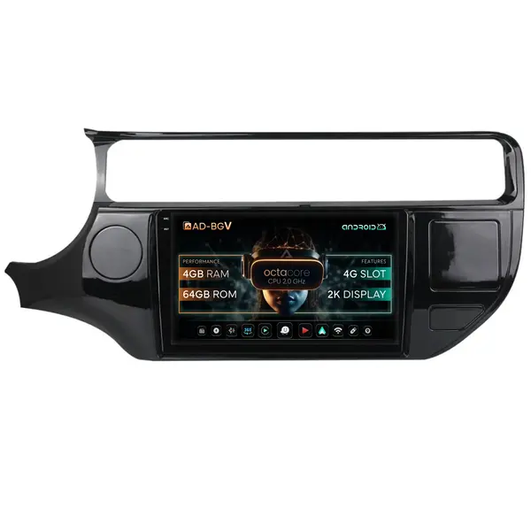 Navigatie Kia Rio (2014-2017), Android, V-Octacore 4GB RAM + 64GB ROM, 9.5 Inch - AD-BGV9004+AD-BGRKIT228