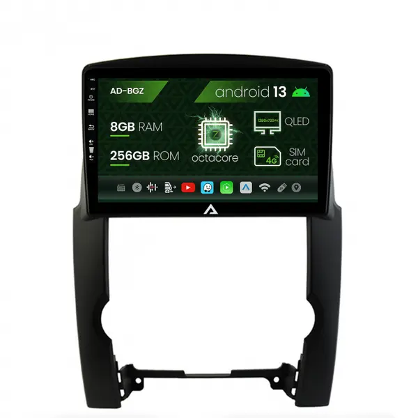 Navigatie Kia Sorento (2009-2013), Android 13, Z-Octacore 8GB RAM + 256GB ROM, 10.1 Inch - AD-BGZ10008+AD-BGRKIT208
