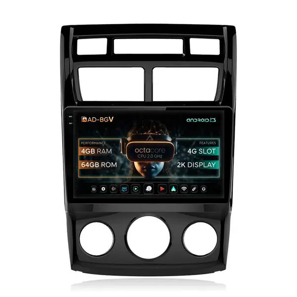 Navigatie Kia Sportage (2005-2010) M AC, Android, V-Octacore 4GB RAM + 64GB ROM, 9.5 Inch - AD-BGV9004+AD-BGRKIT148S