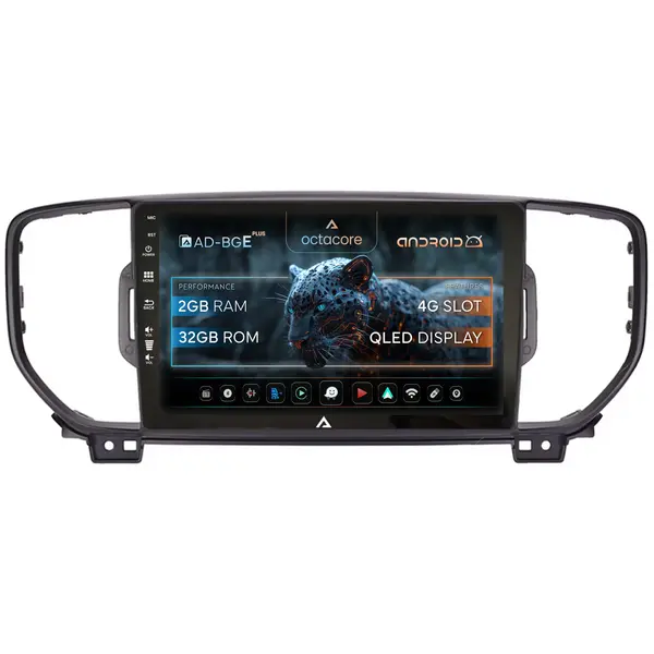Navigatie Kia Sportage (2016-2018), Android, E-Octacore 2GB RAM + 32GB ROM, 9 Inch - AD-BGE9002+AD-BGRKIT150V2-B