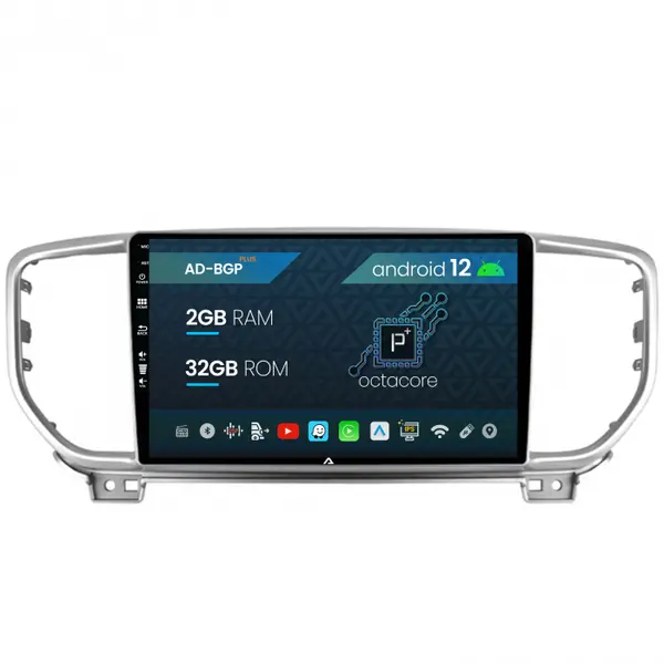 Navigatie Kia Sportage (2018+), Android 12, P-Octacore 2GB RAM + 32GB ROM, 9 Inch - AD-BGP9002+AD-BGRKIT150