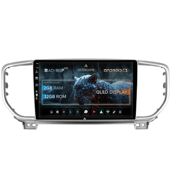 Navigatie Kia Sportage (2018+), Android, P-Octacore 2GB RAM + 32GB ROM, 9 Inch - AD-BGP9002+AD-BGRKIT150