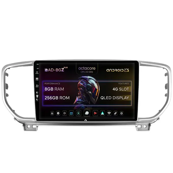 Navigatie Kia Sportage (2018+), Android, Z-Octacore 8GB RAM + 256GB ROM, 9 Inch - AD-BGZ9008+AD-BGRKIT150