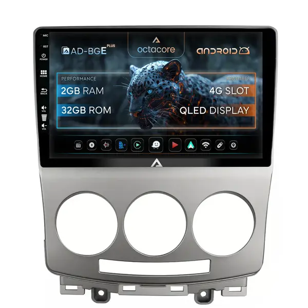 Navigatie Mazda 5 (2005-2010), Android, E-Octacore 2GB RAM + 32GB ROM, 9 Inch - AD-BGE9002+AD-BGRKIT324