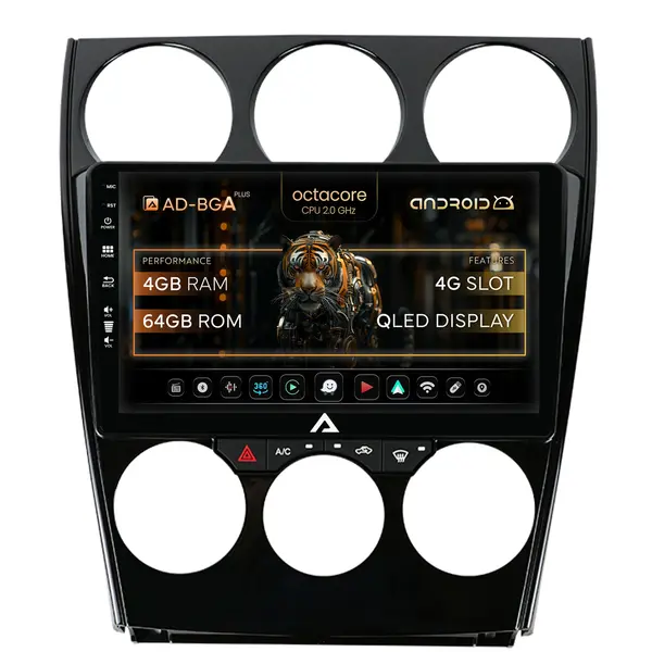 Navigatie Mazda 6 (2002-2008), Android, A-Octacore 4GB RAM + 64GB ROM, 9 Inch - AD-BGA9004+AD-BGRKIT321