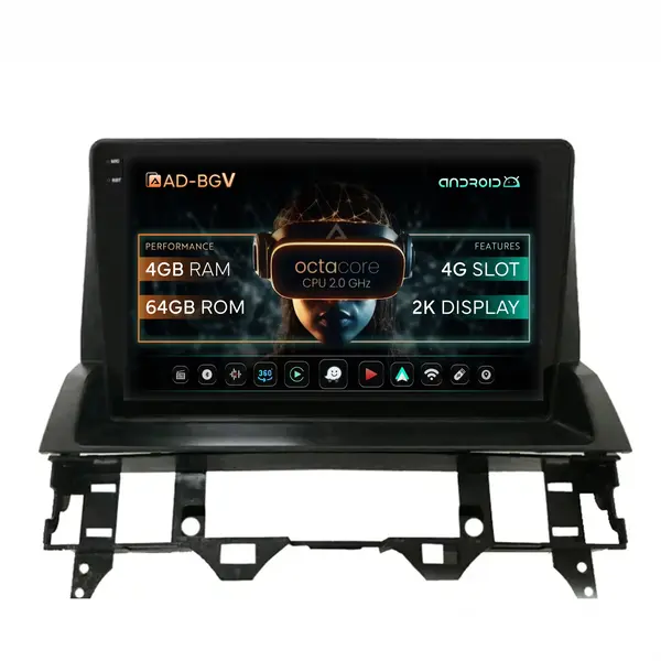 Navigatie Mazda 6 (2002-2008), Android, V-Octacore 4GB RAM + 64GB ROM, 10.36 Inch - AD-BGV10004+AD-BGRKIT321V2