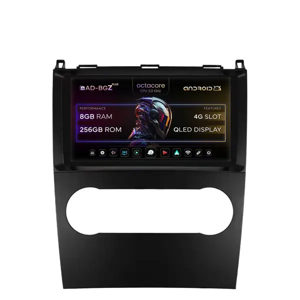 Navigatie Mercedes Benz A B Class (2004-2011), Android, Z-Octacore 8GB RAM + 256GB ROM, 9 Inch - AD-BGZ9008+AD-BGRKIT420