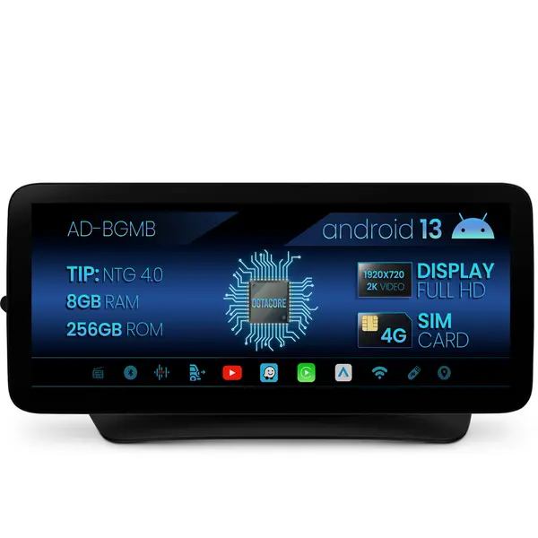 Navigatie Mercedes Benz E-Class C207 (2009-2012), NTG 4.0, Android 13, MB-Octacore, 8GB RAM + 256GB ROM, 12.3 Inch - AD-BGMB1200840+AD-BGRKITMB010