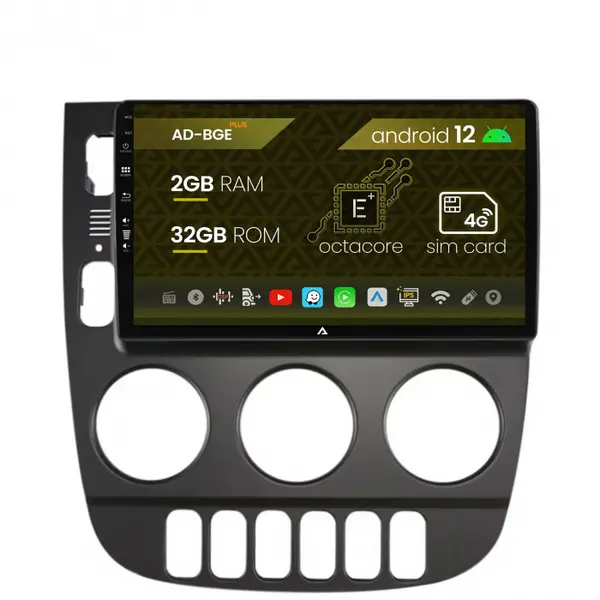 Navigatie Mercedes Benz ML W163 (1998-2005), Android 12, E-Octacore 2GB RAM + 32GB ROM, 9 Inch - AD-BGE9002+AD-BGRKIT405V3