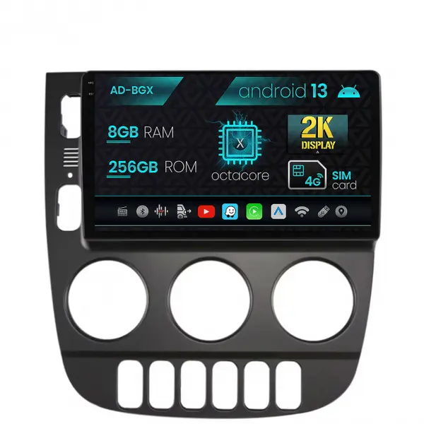 Navigatie Mercedes Benz ML W163 (1998-2005), Android 13, X-Octacore 8GB RAM + 256GB ROM, 9.5 Inch - AD-BGX9008+AD-BGRKIT405V3