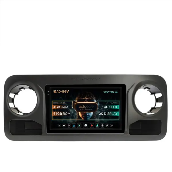Navigatie Mercedes Benz Sprinter (2018+), Android, V-Octacore 4GB RAM + 64GB ROM, 10.36 Inch - AD-BGV10004+AD-BGRKIT407V2