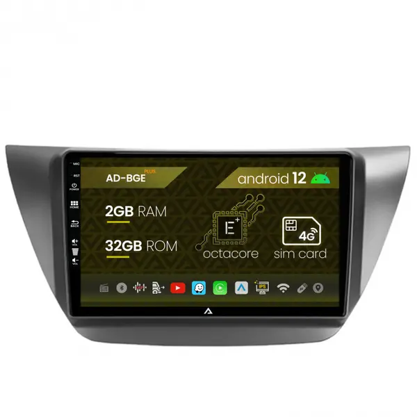 Navigatie Mitsubishi Lancer (2003-2007), Android 12, E-Octacore 2GB RAM + 32GB ROM, 9 Inch - AD-BGE9002+AD-BGRKIT282