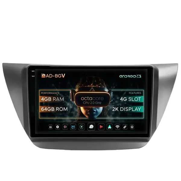 Navigatie Mitsubishi Lancer (2003-2007), Android, V-Octacore 4GB RAM + 64GB ROM, 9.5 Inch - AD-BGV9004+AD-BGRKIT282