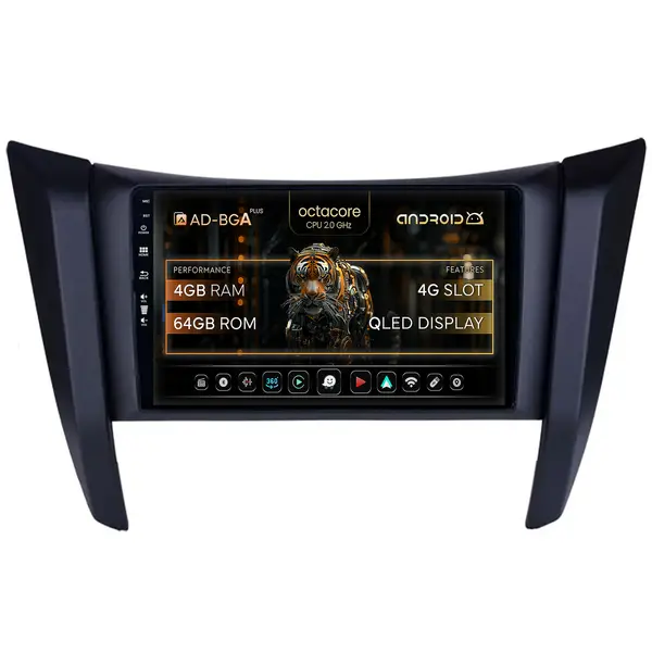 Navigatie Nissan Navara (2015+), Android, A-Octacore 4GB RAM + 64GB ROM, 9 Inch - AD-BGA9004+AD-BGRKIT163v2