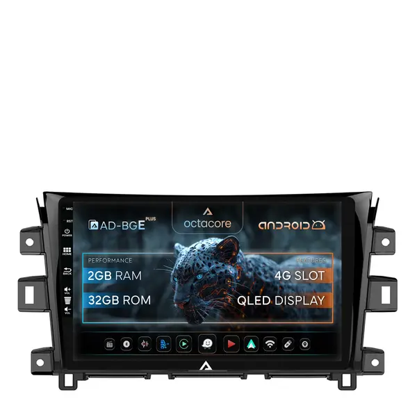 Navigatie Nissan Navara (2015+), Android, E-Octacore 2GB RAM + 32GB ROM, 10.1 Inch - AD-BGE10002+AD-BGRKIT163