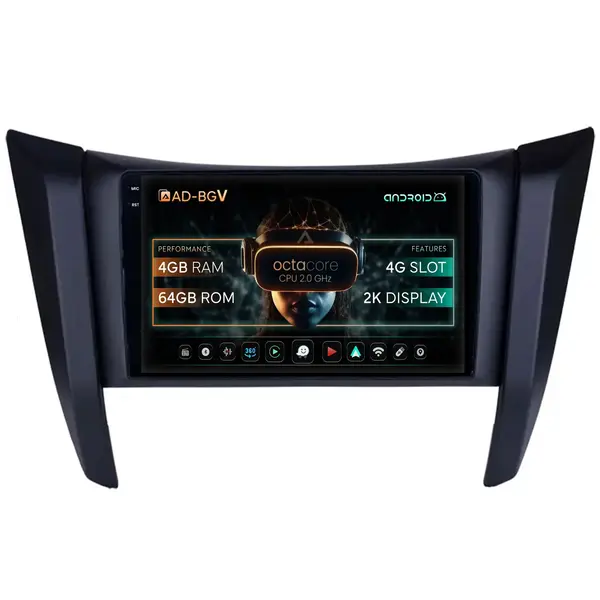 Navigatie Nissan Navara (2015+), Android, V-Octacore 4GB RAM + 64GB ROM, 9.5 Inch - AD-BGV9004+AD-BGRKIT163v2