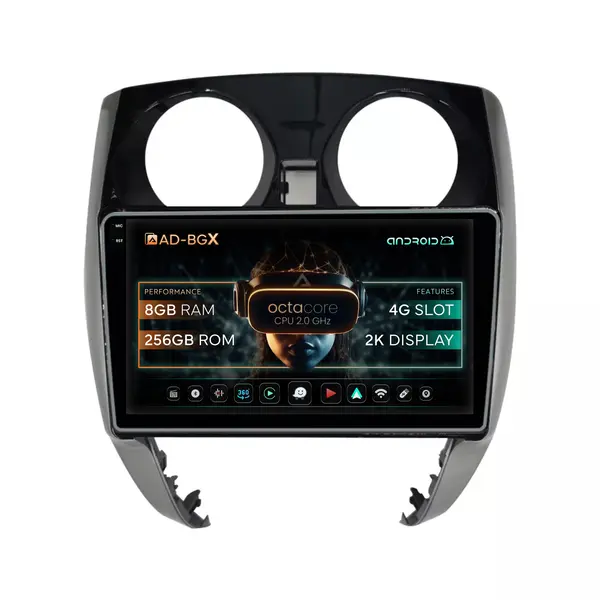 Navigatie Nissan Note (2012-2019), Android, X-Octacore 8GB RAM + 256GB ROM, 10.36 Inch - AD-BGX10008+AD-BGRKIT167