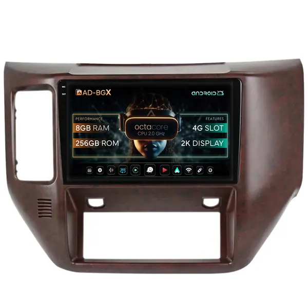 Navigatie Nissan Patrol (2004-2012), Android, X-Octacore 8GB RAM + 256GB ROM, 9.5 Inch - AD-BGX9008+AD-BGRKIT166V3