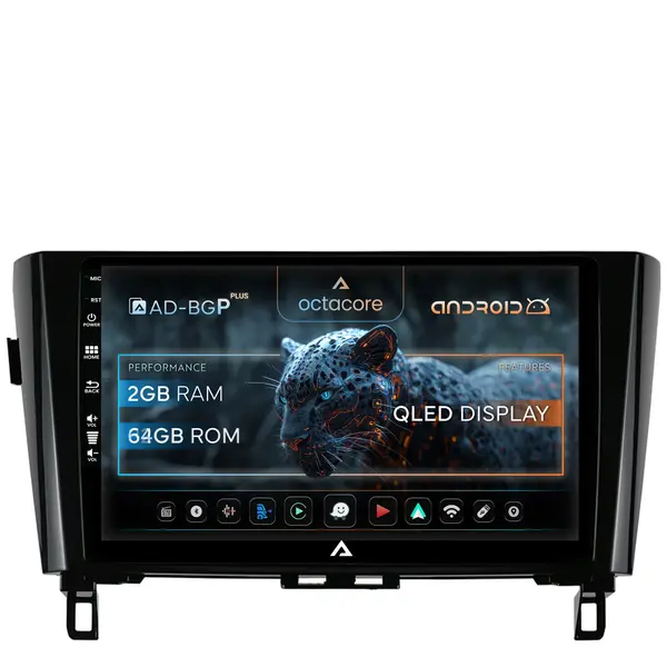 Navigatie Nissan Qashqai X-trail (2013-2020), Android, P-Octacore 2GB RAM + 32GB ROM, 10.1 Inch - AD-BGP10002+AD-BGRKIT162