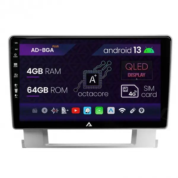 Navigatie Opel Astra J, Android 13, A-Octacore 4GB RAM + 64GB ROM, 9 Inch - AD-BGA9004+AD-BGRKIT253