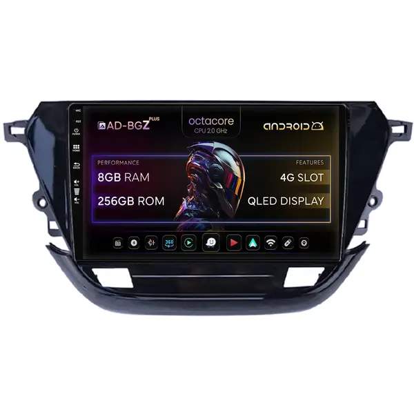 Navigatie Opel Corsa F (2019+), Android, Z-Octacore 8GB RAM + 256GB ROM, 9 Inch - AD-BGZ9008+AD-BGRKIT380