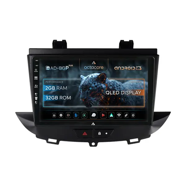 Navigatie Opel Grandland X Opel Crossland X (2017-2021), Android, P-Octacore 2GB RAM + 32GB ROM, 9 Inch - AD-BGP9002+AD-BGRKIT354