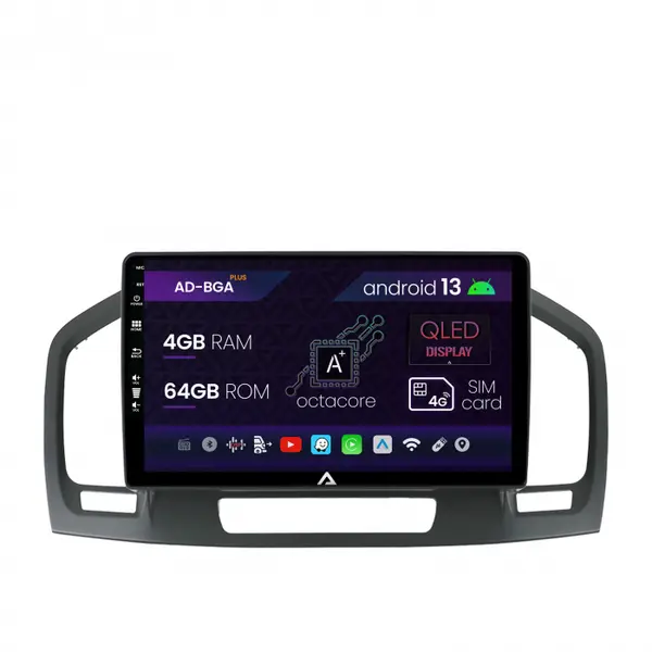 Navigatie Opel Insignia (2008-2013), Android 13, A-Octacore 4GB RAM + 64GB ROM, 9 Inch - AD-BGA9004+AD-BGRKIT254