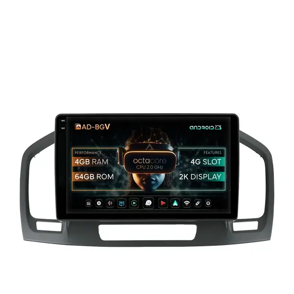 Navigatie Opel Insignia (2008-2013), Android, V-Octacore 4GB RAM + 64GB ROM, 9.5 Inch - AD-BGV9004+AD-BGRKIT254