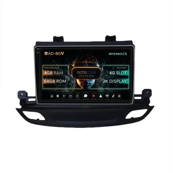 Navigatie Opel Insignia B (2017+), Android, V-Octacore 4GB RAM + 64GB ROM, 9.5 Inch - AD-BGV9004+AD-BGRKIT252