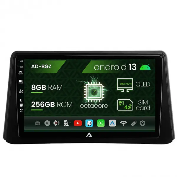 Navigatie Opel Mokka (2012-2016), Android 13, Z-Octacore 8GB RAM + 256GB ROM, 9 Inch - AD-BGZ9008+AD-BGRKIT390
