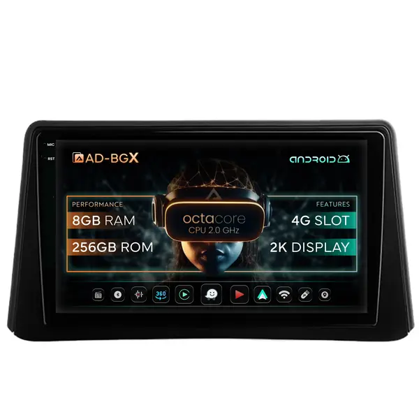 Navigatie Opel Mokka (2012-2016), Android, X-Octacore 8GB RAM + 256GB ROM, 9.5 Inch - AD-BGX9008+AD-BGRKIT390