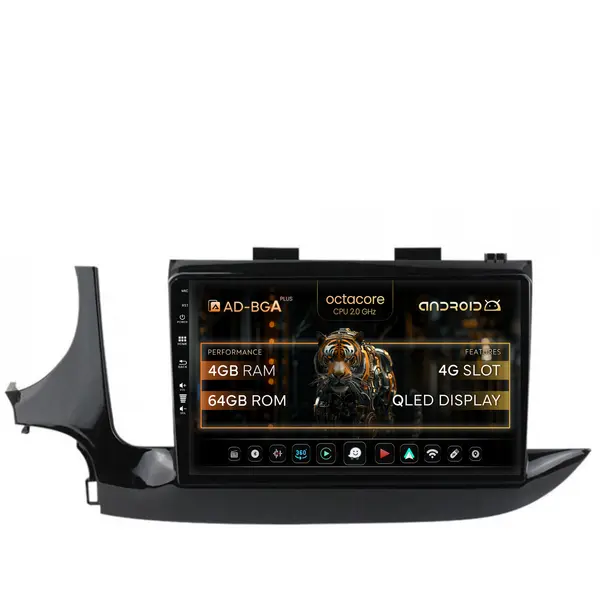 Navigatie Opel Mokka (2016-Prezent), Android, A-Octacore 4GB RAM + 64GB ROM, 9 Inch - AD-BGA9004+AD-BGRKIT250