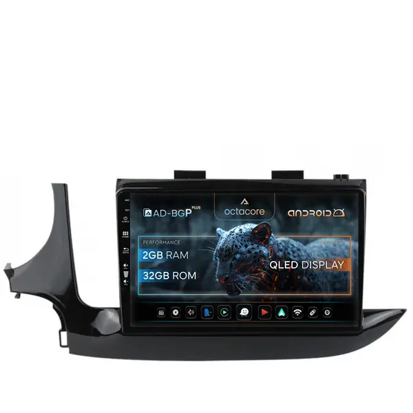 Navigatie Opel Mokka (2016-Prezent), Android, P-Octacore 2GB RAM + 32GB ROM, 9 Inch - AD-BGP9002+AD-BGRKIT250