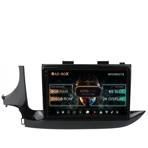 Navigatie Opel Mokka (2016-Prezent), Android, X-Octacore 8GB RAM + 256GB ROM, 9.5 Inch - AD-BGX9008+AD-BGRKIT250