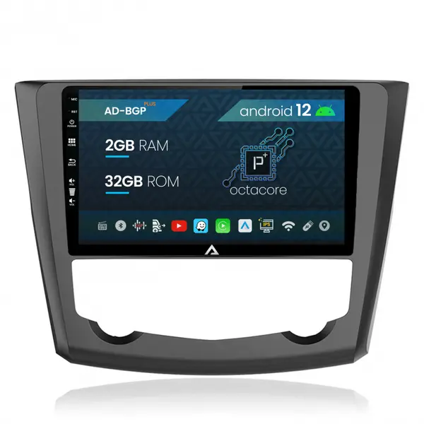 Navigatie Renault Kadjar, Android 12, P-Octacore 2GB RAM + 32,GB ROM, 9 Inch - AD-BGP9002+AD-BGRKIT364