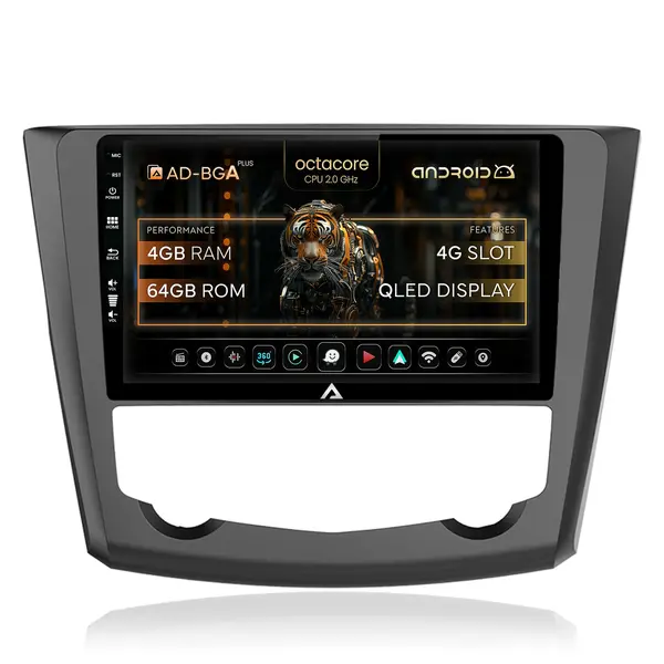 Navigatie Renault Kadjar, Android, A-Octacore 4GB RAM + 64GB ROM, 9 Inch - AD-BGA9004+AD-BGRKIT364