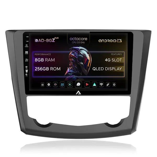 Navigatie Renault Kadjar, Android, Z-Octacore 8GB RAM + 256GB ROM, 9 Inch - AD-BGZ9008+AD-BGRKIT364