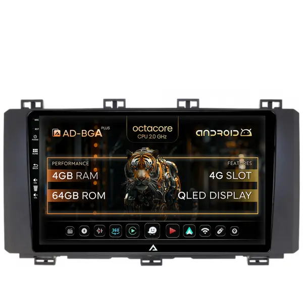 Navigatie Seat Ateca (2016-Prezent), Android, A-Octacore 4GB RAM + 64GB ROM, 9 Inch - AD-BGA9004+AD-BGRKIT001